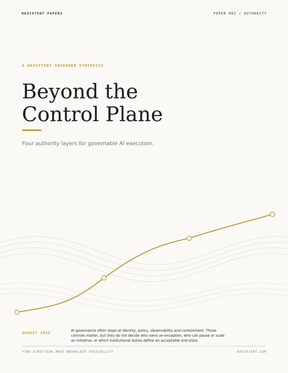 Cover of Navixtent Paper 002, Beyond the Control Plane.